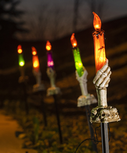 Luces de <span class=keywords><strong>la</strong></span> estaca del césped de <span class=keywords><strong>la</strong></span> batería LED de <span class=keywords><strong>la</strong></span> vela de 5PK 10L para Halloween - Product Image 2