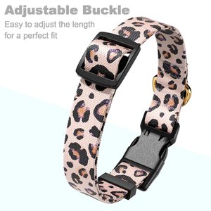 Venta al por mayor personalizado sublimación diseñador personalizado lindo leopardo cachorro <span class=keywords><strong>Collar</strong></span> perro <span class=keywords><strong>Collar</strong></span> para pequeño <span class=keywords><strong>collar</strong></span> de perro mascota - Product Image 6