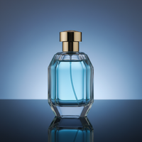 Flacons de parfum carrés premium de 7 ml pour femme, en verre fin dégradé arc-en-ciel, avec bouchon en liège, parfum Garden, de fabrication chinoise.