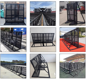 Barrière de contrôle des foules pliante en aluminium <span class=keywords><strong>Barricades</strong></span> de concert portables pour protéger les événements - Product Image 3