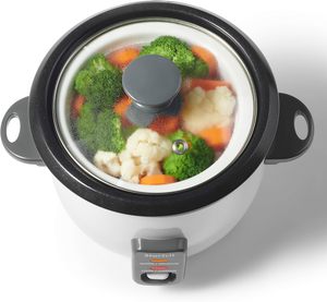 Olla Arrocera Eléctrica Inthetrend de 1.8L con Forma de Tambor, Revestimiento Antiadherente, Función de Mantener Caliente Automática, Vaso Medidor con Palanca para el Hogar - Product Image 5