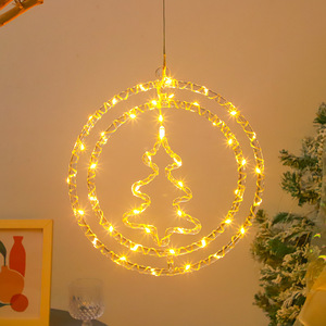TSINYE <span class=keywords><strong>LED</strong></span> lumière de noël flocons de neige cloche arbre lune étoile anneau de noël <span class=keywords><strong>Led</strong></span> <span class=keywords><strong>guirlande</strong></span> de noël <span class=keywords><strong>guirlande</strong></span> lumineuse maison déco lampe - Product Image 2