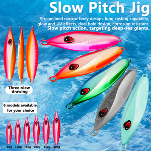 Señuelo de jigging luminoso de 80-300g para pesca en agua salada - Product Image 3