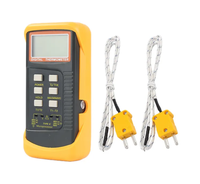 Thermomètre à thermocouple bimétallique à double canal de type K 6802II capteur de température de type sonde