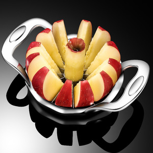 ที่ตัดแอปเปิ้ลสแตนเลส 304 พร้อมที่คว้านผลไม้โลหะผสมสังกะสีหนา ที่ตัดผลไม้สำหรับครัว ใช้กับเครื่องล้างจานได้ ชุด 12 ชิ้น - Product Image 1