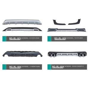 Mới có sẵn trong các mô hình khác nhau khuếch tán chung động cơ phía sau bội khuếch tán môi Spoiler phản xạ Quad xả - Product Image 2