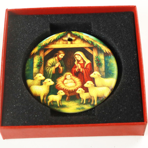 High Quality Luxury Ceramic Christmas Tree Ornament Sublimation Blank Ornament for Holiday Decorations - Product Image 4