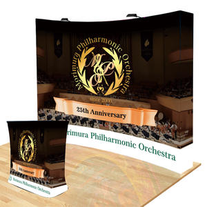 Pop-up-Wand Popup-Ständer Stoff Display Banner Banner gebogen Ausstellung Pop-up-Hintergrund 3x3 <span class=keywords><strong>Promotion</strong></span> Wand Pop-up-Banner - Product Image 2