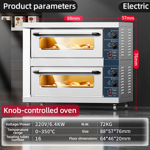 Forno Elettrico Commerciale Personalizzabile a 3 Livelli per Panetteria, Professionale per Pane, Pizza e Torte, Grande Capacità, <span class=keywords><strong>Potenza</strong></span> 3200W - Product Image 5