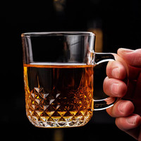Mug en verre épais de style vintage gaufré pour jus, soda, bière, idéal pour les fêtes, bars, hôtels et restaurants - Vente en gros