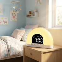 Réveil intelligent avancé avec simulation de coucher de soleil de précision, lampe de chevet élégante, affichage numérique, OEM ODM