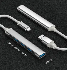 Nuovo Splitter Hub Combo 4 porte 3.0 USB tipo C per Macbook Pro Air OTG USB3.0 adattatore Hub USB rapidi