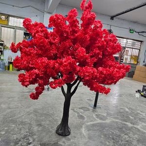 Ramo de damas de honor SPR, plantas de flor de cerezo artificiales de 5 pies, decoración de flores de interior, glicinia, árbol de boda, centro de mesa - Product Image 1