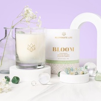 Emballage biodégradable de cylindre de carton de beauté unique de luxe pour le pot de bougie avec le couvercle et l'emballage de tube de papier de boîte-cadeau