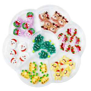 Nouveaux ornements pour ongles <span class=keywords><strong>de</strong></span> Noël en 3D, résine, cloches <span class=keywords><strong>de</strong></span> dessin animé, étoiles, <span class=keywords><strong>sapin</strong></span> <span class=keywords><strong>de</strong></span> Noël, bonhomme <span class=keywords><strong>de</strong></span> neige, ours, décoration d'art d'ongles, fournitures - Product Image 6