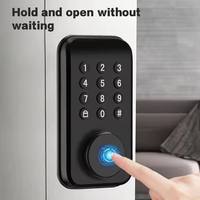 Serrure de porte intelligente sans clé WiFi Tuya APP pour la sécurité domestique, identification par empreinte digitale, mot de passe, serrure de porte intelligente à pêne dormant