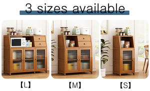 Chariot à micro-ondes multifonctionnel Tiroirs et étagères Armoire de cuisine Rangement Garde-manger Îlots et chariots de cuisine - Product Image 4