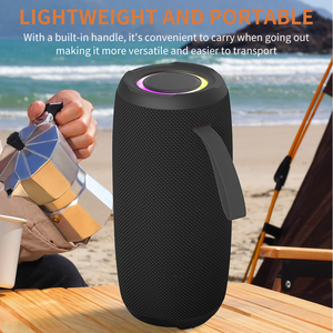 2025新型便携式无线蓝牙扬声器，带RGB发光二极管灯14w高清强大声音TWS配对，适合户外家庭度假Gfit - Product Image 6