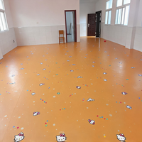 Rouleaux de revêtement de sol PVC Runsure imperméables pour rénovation sur carrelage, pour centre de yoga, faible teneur en COV, spécial Philippines, garantie 10 ans