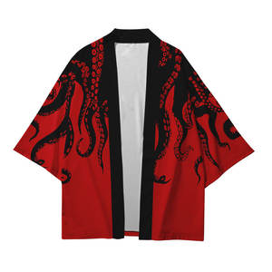 Grande Taille XXS-6XL Imprimé Pieuvre Lâche Streetwear Japonais Cardigan Femmes Hommes Harajuku Haori <span class=keywords><strong>Kimono</strong></span> Cosplay Top Chemises <span class=keywords><strong>Yukata</strong></span> - Product Image 6