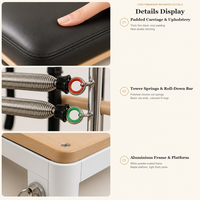 Reformer de Pilates professionnel en alliage d'aluminium avec demi-trapèze, lit de Pilates de haute qualité et durable pour la maison et le studio de yoga