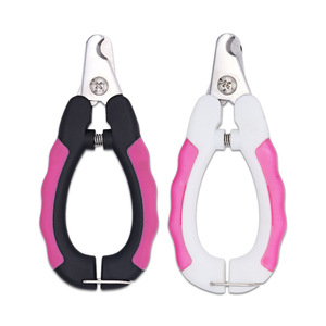 <b>Pet</b> Nail <b>Clippers</b> Stainless Steel Pink Black And White <b>For</b> Dogs Cats Small Large Breeds Convenient Grooming Tool - Product Image 1