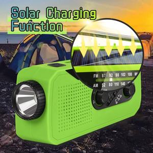 Dropshipping Oferta Especial <span class=keywords><strong>Radio</strong></span> De Emergencia Climática NOAA Solar A Manivela Recargable AM/FM WB Portátil - Product Image 5