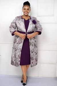 Turkey Women Dress Africa Women Plus Size Church Dress Long <b>Jacket</b> Two Pieces Set Lady All Occasion Clothing - Product Image 5