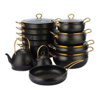 Superbe collection de 24 casseroles vintage 20-30CM, marmite à soupe, cuiseur vapeur 4 couches, bouilloire 1L 3L – Magnifiques ustensiles pour le marché de gros