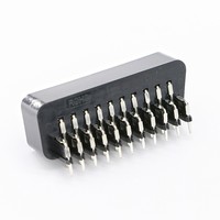 Interface péritel européenne longueur personnalisée 21pin femelle tête de balayeuse prise d'ordinateur standard 180 degrés