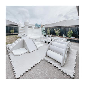 Ensemble de jeux souples blanc et gris Offre Spéciale Équipement de jeu doux Terrain de jeu intérieur bon marché pour les tout-petits jeu doux commercial à louer - Product Image 2