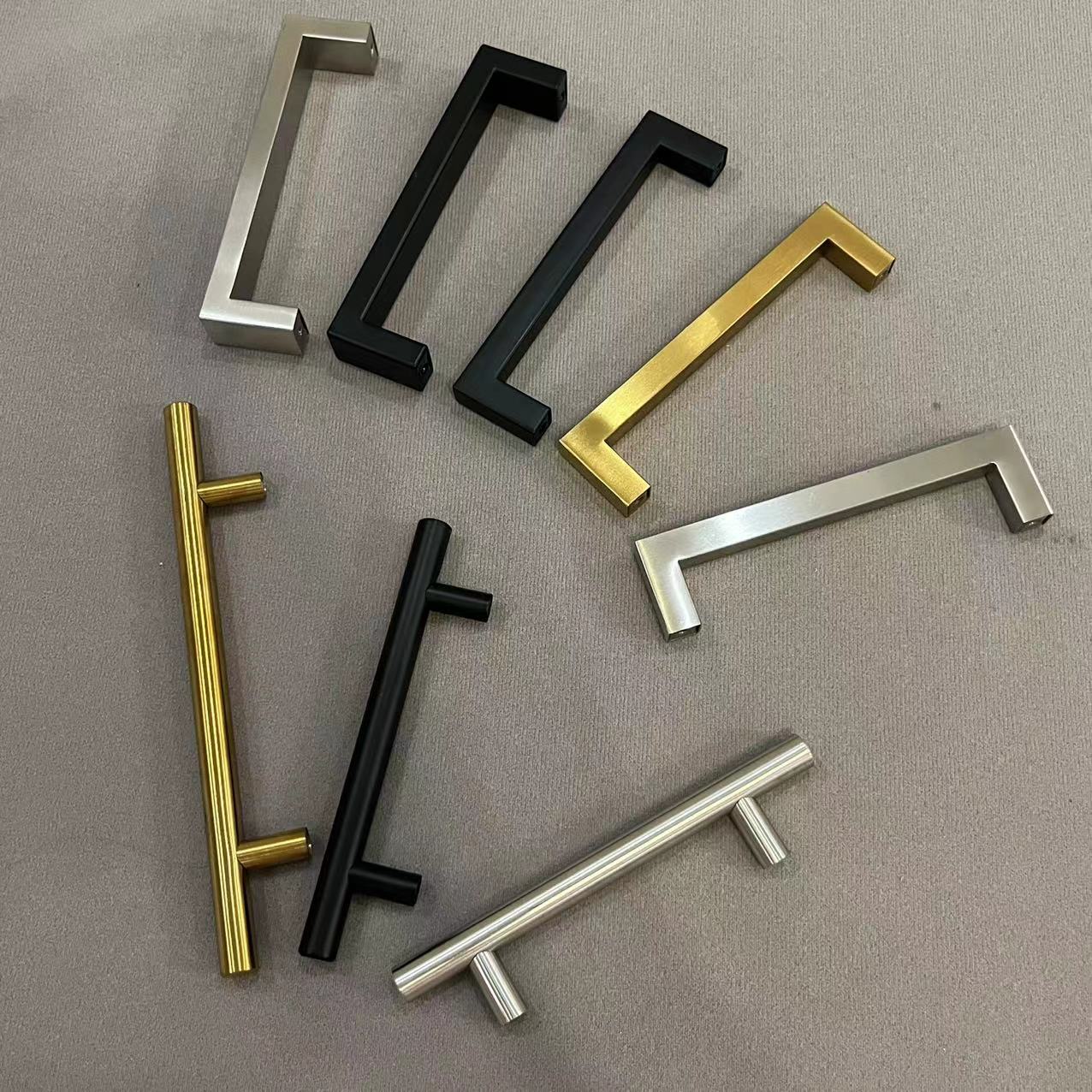 Cheap Price Stainless Steel Kitchen Cupboard Cabinet Furniture Drawer T Bar Square Pull Handle