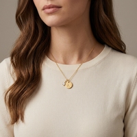 Collier en acier inoxydable avec initiale personnalisée, pendentif disque alphabet, pierre de naissance CZ Zircon, bijoux pour femmes, vente en gros