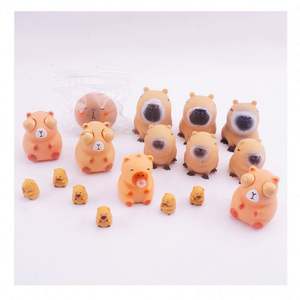 Juguete Antiestrés de Capibara de TPR Súper Elástico y Ecológico, Juguete Blando para Apretar, Incluye Taba Grande para Niños - Product Image 1