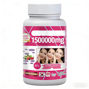 Capsules antioxydantes beauté avec glutathion 1 500 000 mg, collagène et vitamine C - Peau sans rides, claire et ongles sains - Product Image 1