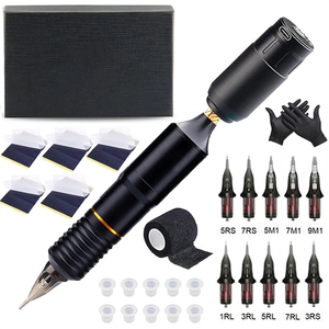 Nouvel arrivage : Kit complet de tatouage – Fournitures professionnelles économiques pour machine à tatouer, idéal pour l'art corporel - Product Image 3