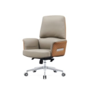 Chaise de bureau en cuir moderne et confortable 37740-B202 - Product Image 2