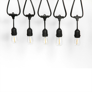 Jaiyi Tùy Chỉnh 100ft <span class=keywords><strong>S14</strong></span> 15 Ổ Cắm Globe Kỳ Nghỉ Trang Trí Festoon <span class=keywords><strong>Patio</strong></span> Rõ Ràng Bóng Đèn LED Không Thấm Nước Ngoài Trời Chuỗi Đèn - Product Image 5