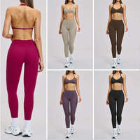 Ensembles de vêtements de sport pour femmes, 2 pièces, logo personnalisé, vêtements de fitness et de yoga, ensembles de fitness pour femmes, ensembles de yoga athlétiques