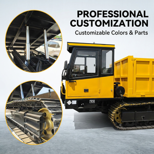 New 2026 <b>Pro</b> <b>Mini</b> Crawler Dumper 5/8ton Load Hydraulic Self Loading 4x4 Automatic Tracked Dump Truck for Forestry & Farm - Product Image 2
