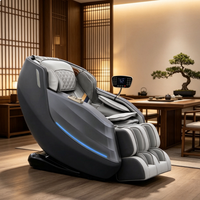 Relax Lüks Taşınabilir Katlanabilir Masaj Koltuğu Tam Vücut Sıfır Yerçekimi Bluetooth Müzik LED Ortam Işığı Sırt Isıtma Hava Yastığı