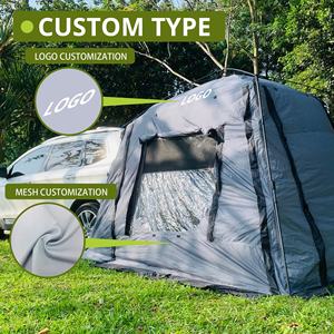 Tienda portátil para techo <span class=keywords><strong>de</strong></span> coche, estructura <span class=keywords><strong>de</strong></span> un dormitorio con <span class=keywords><strong>toldo</strong></span> trasero impermeable y refugio solar para acampar al aire libre, mosquitera - Product Image 2