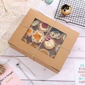 Brown Kraft <b>Cupcake</b> <b>Box</b> Hold 12 <b>Cupcakes</b>, 15 Pack Bakery Boxes with Window in 13.8 X 9.5 X 4 Inches - Product Image 5