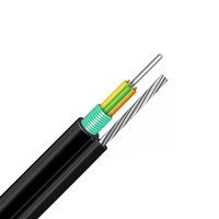 Cable de Fibra Óptica Ripo GYXTC8S de 1-24 Hilos, Autoportante para Exteriores, con Conductor Sólido de CCA, Tipo Mensajero en Forma de 8, para Redes Aéreas FTTx
