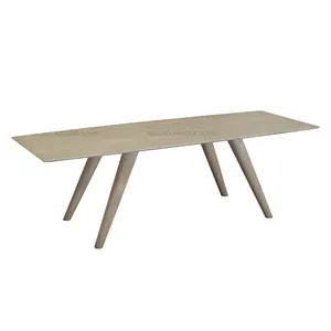 Proveedor profesional de madera maciza de roble mesa de comedor de muebles