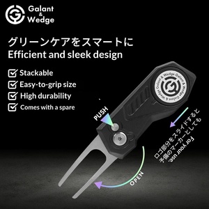 Marqueur de golf <span class=keywords><strong>Galant</strong></span> & Wedge, aimant, clip pour chapeau, fourchette verte rétractable, cadeau, fabriqué en Chine - Product Image 5