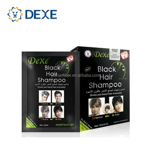 Dexe black hair color dye shampoo