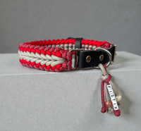 Nouveau Collier pour Chien en Paracorde Tressé et Ajustable, Taille Personnalisée, Tissage Renforcé, pour Chiens de Petites, Moyennes et Grandes Tailles – Collection Festival du Commerce