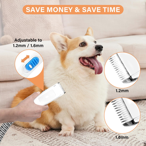 Dog Cat Shaver Trimmer Pet Vacuum Cleaner Clipper Brush Scissors Combs Portable Multifunctional Simple <b>ABS</b> Plastic Pet Beauty - Product Image 4