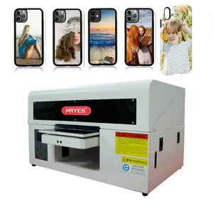 MRYES थोक स्मार्ट A4 यूवी Flatbed स्याही प्रिंटर मिनी सेल मोबाइल फोन के मामले में पैटर्न फोटो प्रिंटर मशीन